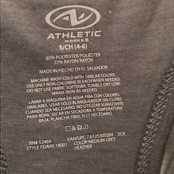 NWT (2) Gray workout tanks - Picture 3 of 3